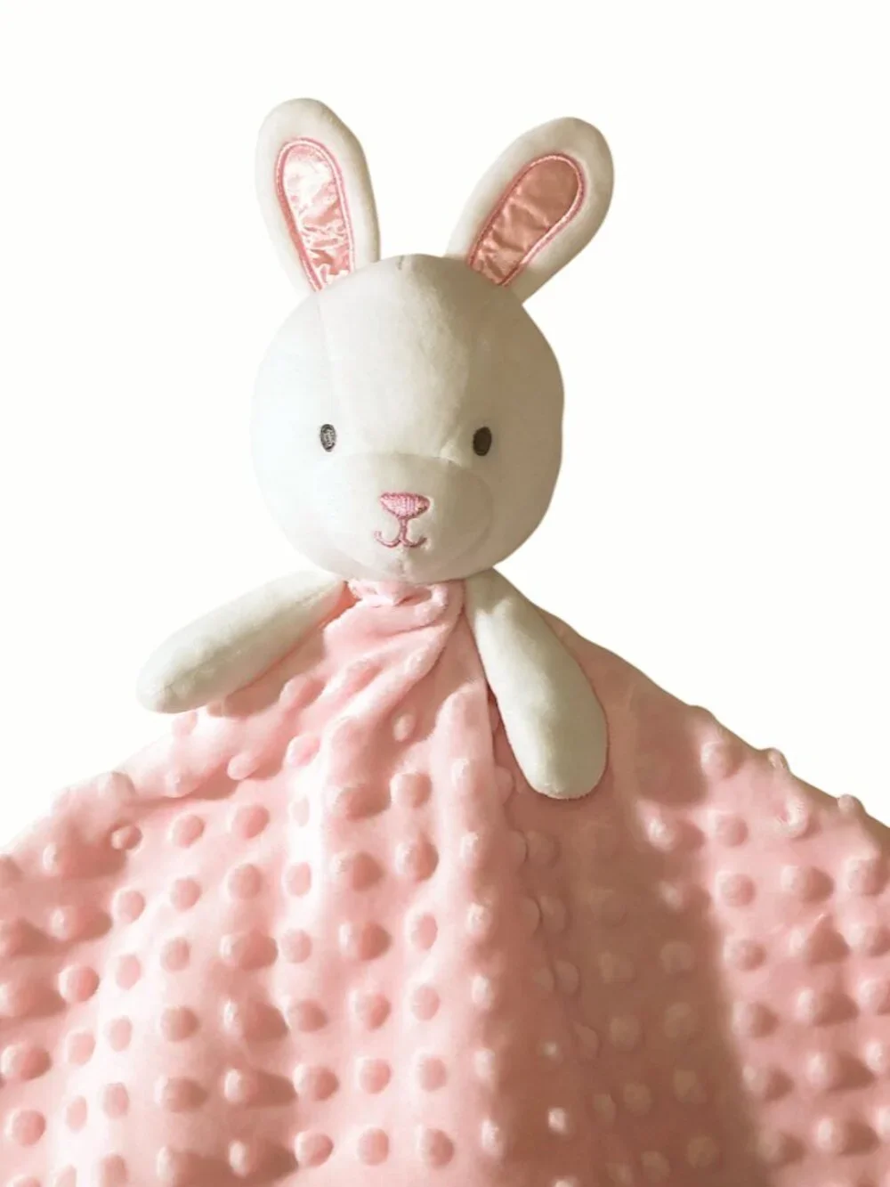 Little Me Thank Heaven For Little Girls Minky Dots Pink Lovey Blanket 23